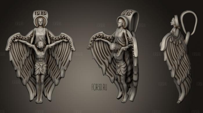 Ангел и Иисус 3d stl модель для ЧПУ